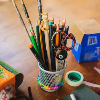 Preview: Fiskars Animals Kinderschere 13cm Motiv Marienkäfer 4+